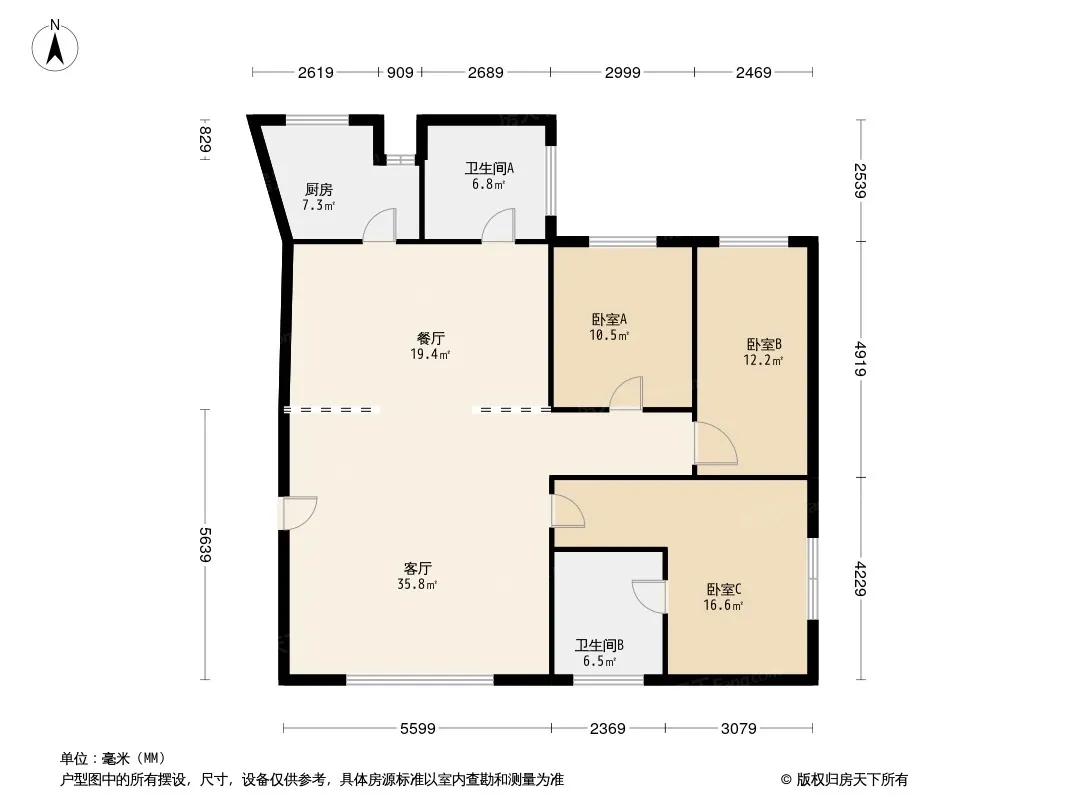 天府花园一期户型图