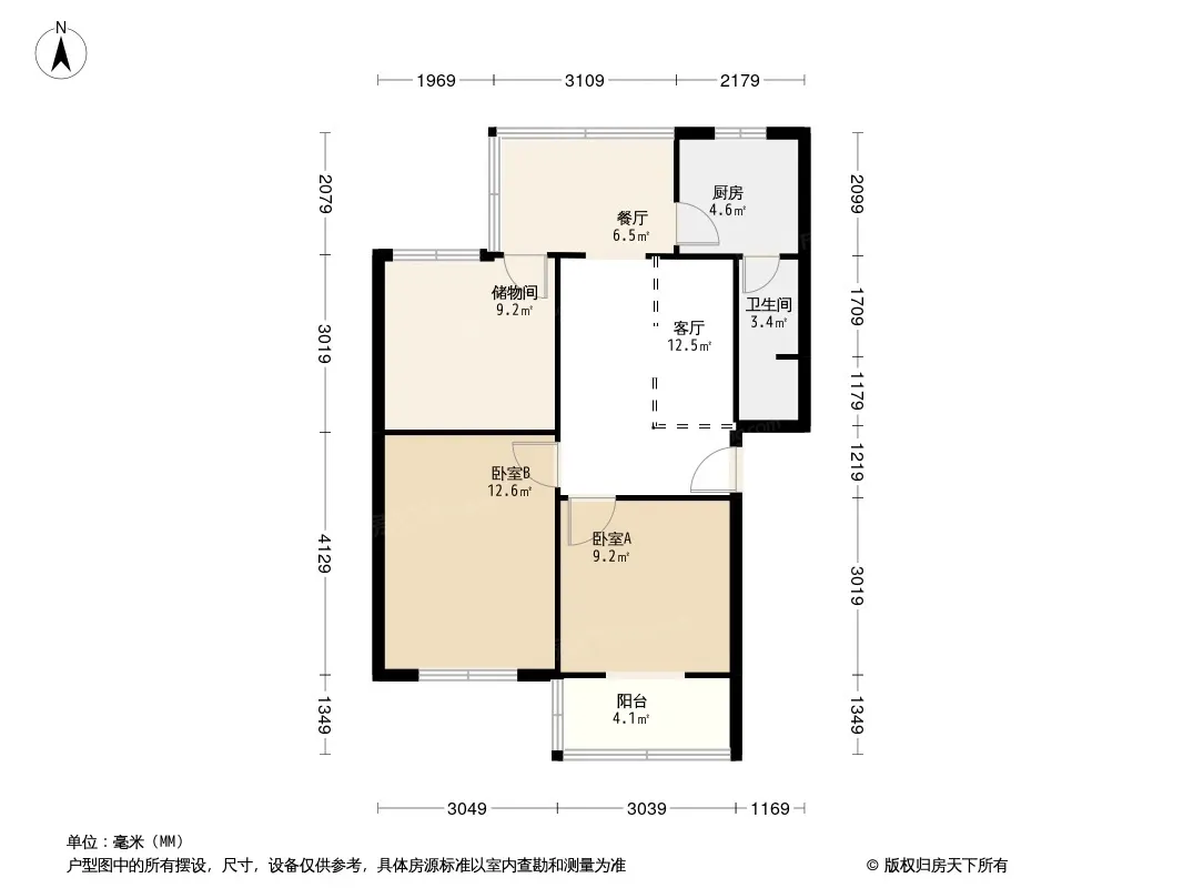 爵版街2号院户型图