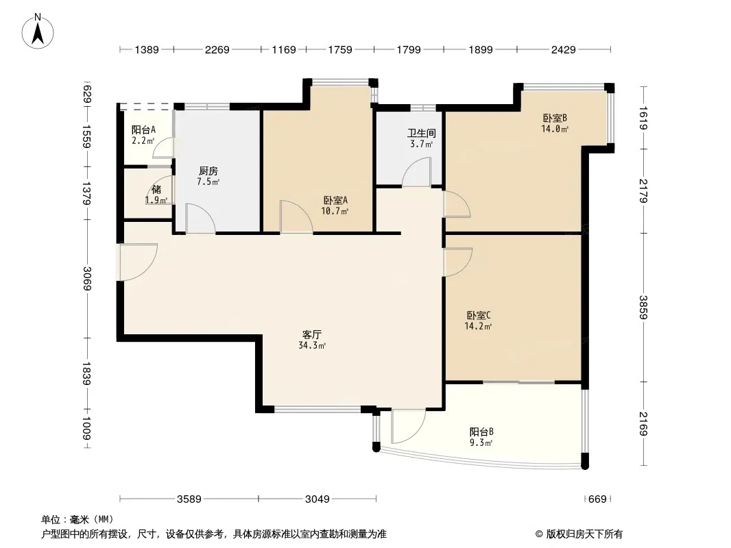 宏信南樾户型图