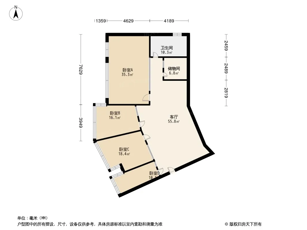 金港空中花园户型图
