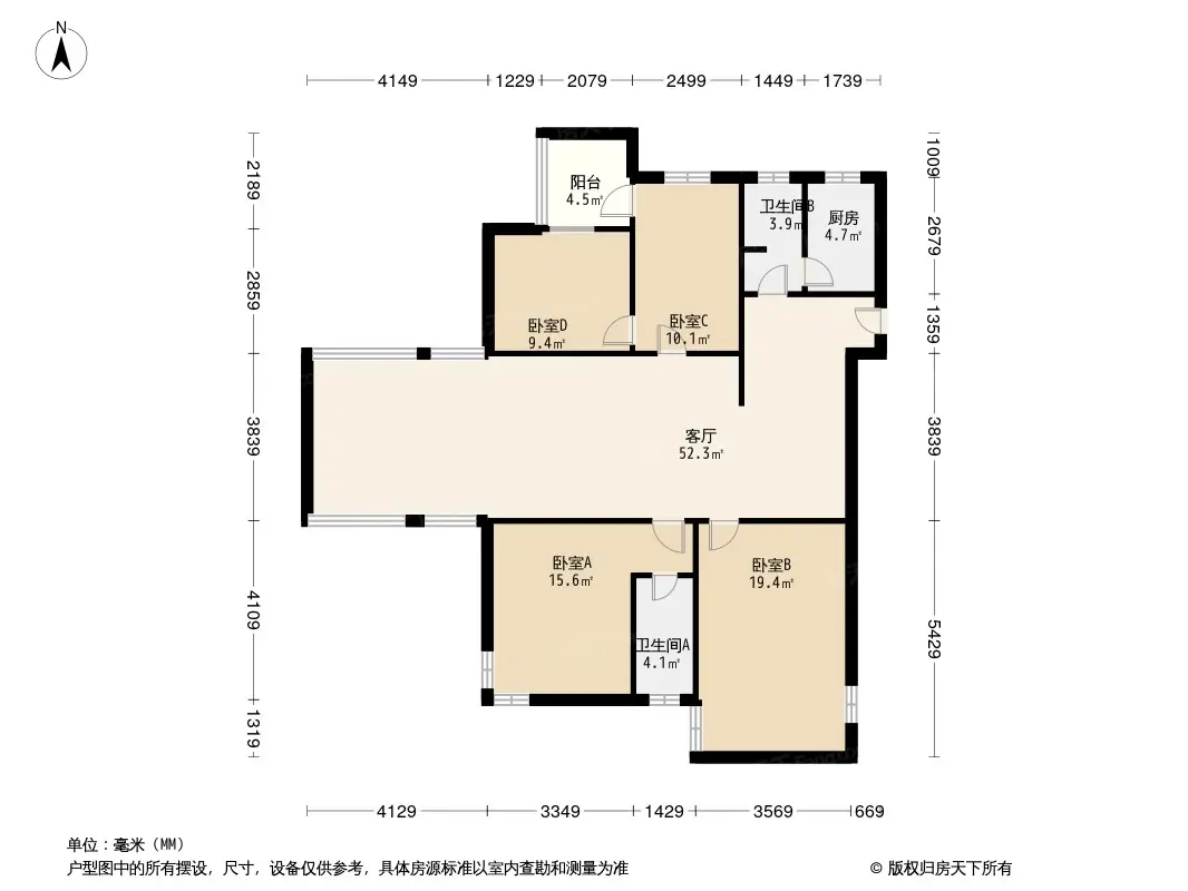 棕榈花园户型图