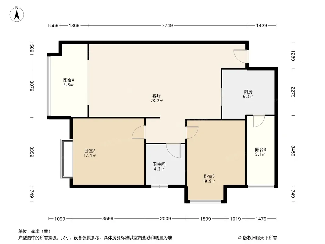 竹林尚书户型图