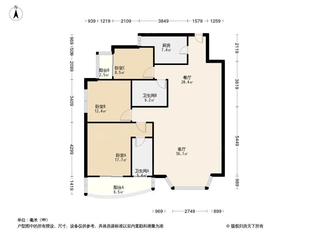 锦汇花园户型图