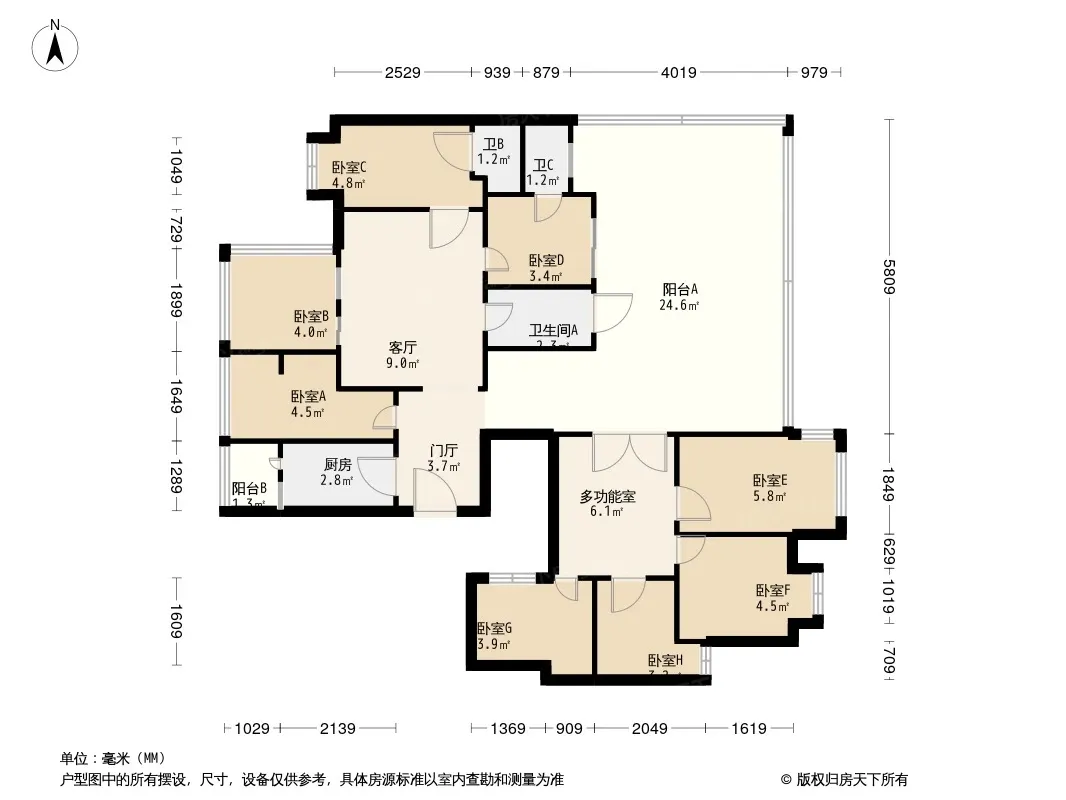 河滨鹭岛户型图