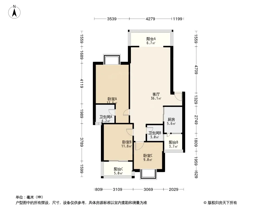 鹃城印象户型图