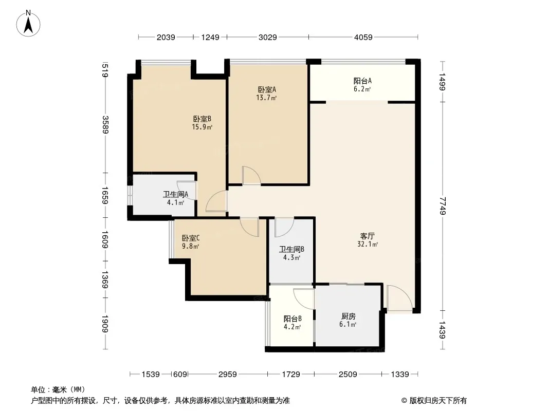 香博城户型图