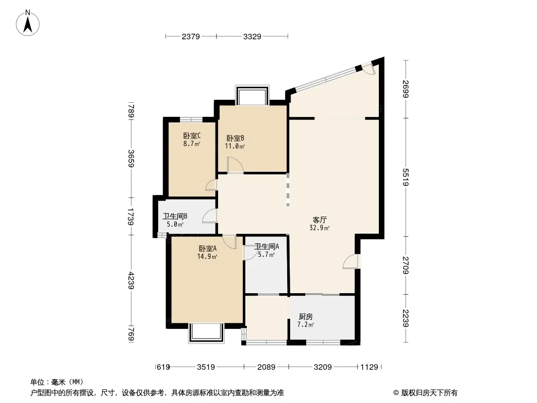 蜀青丽景湾户型图