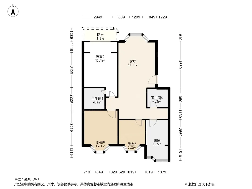 广场馨苑户型图