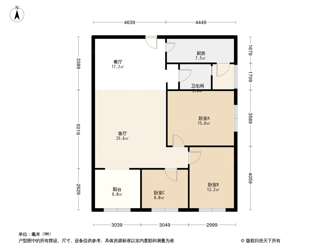 上置绿洲雅宾利花园户型图