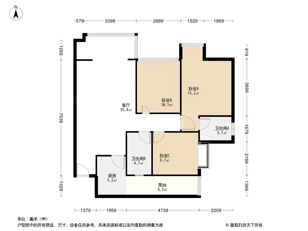 碧美恋城中央户型图