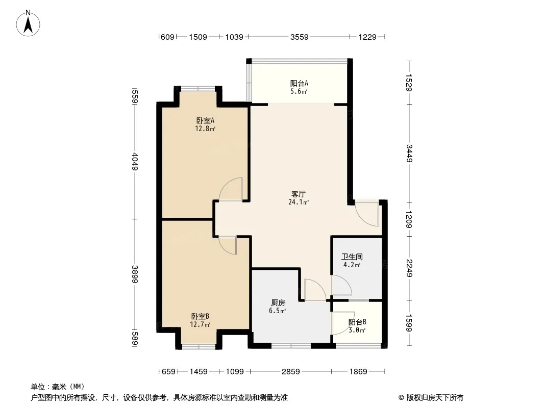 晋源彩庭一期户型图