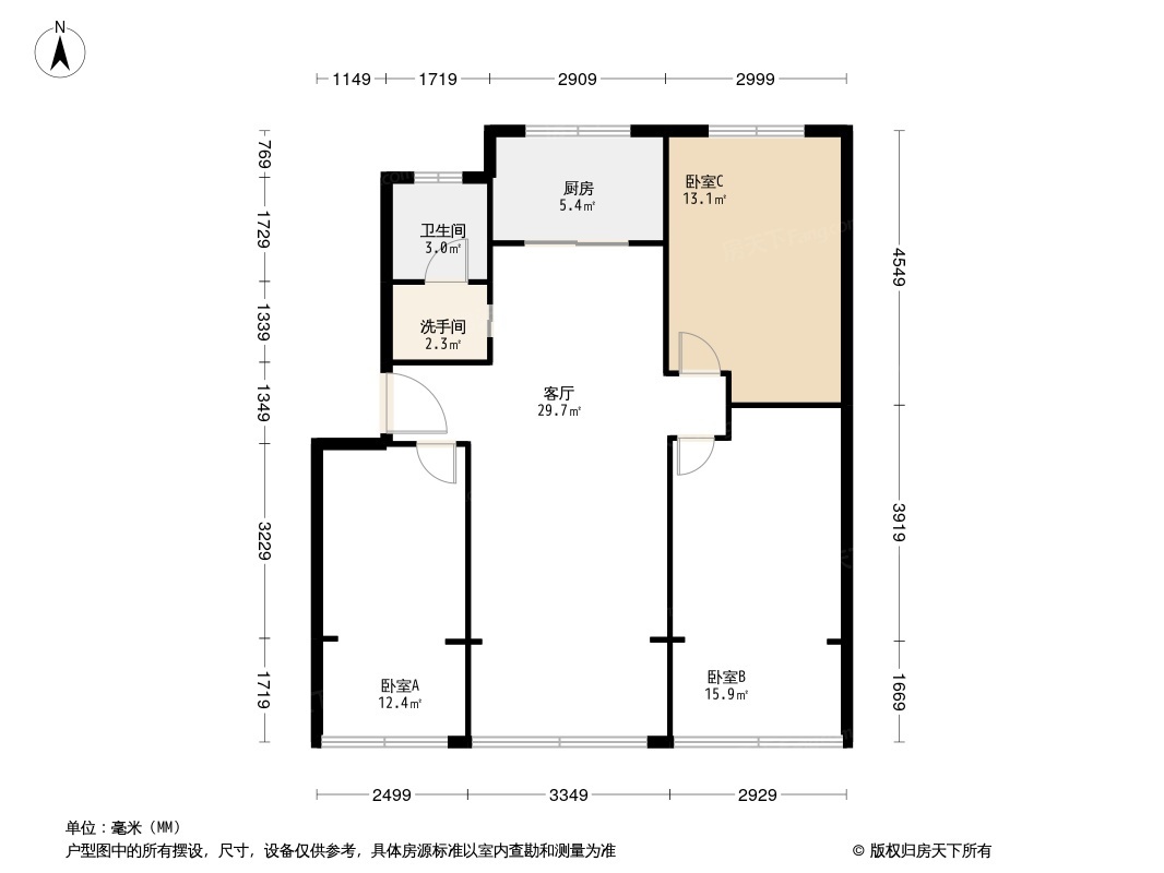 江郊公寓户型图
