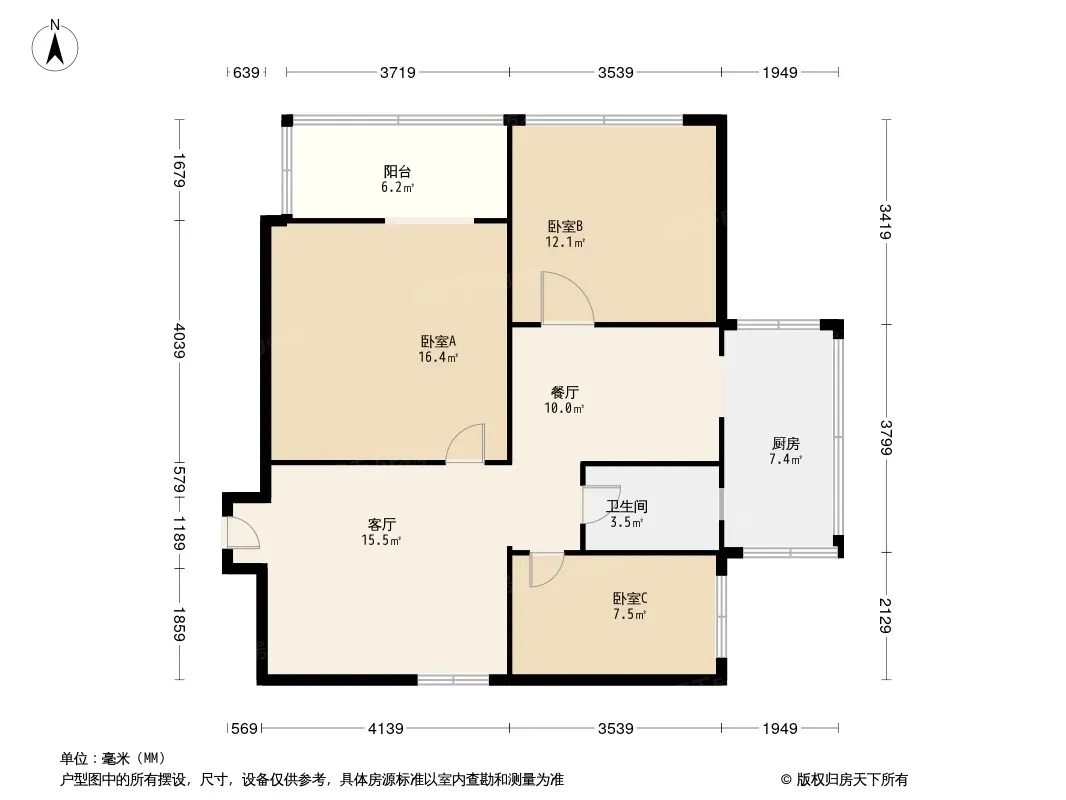 抚琴西苑户型图