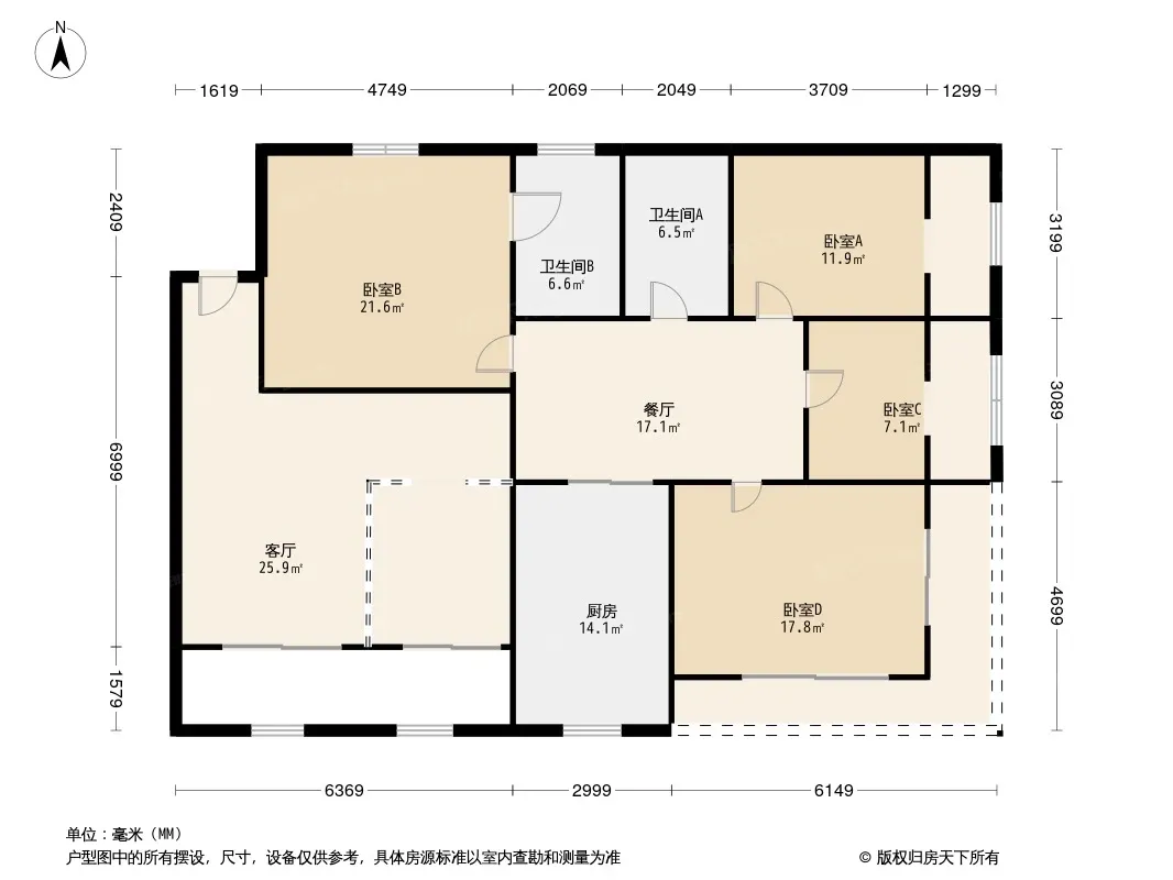 棕港公寓户型图