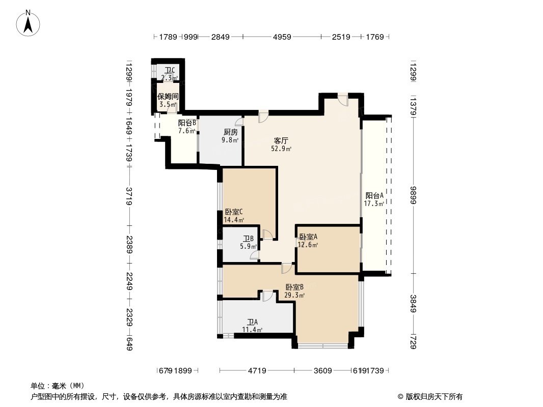 麓岭汇户型图