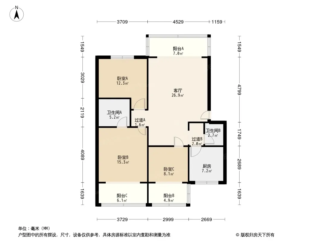 圣地名居户型图