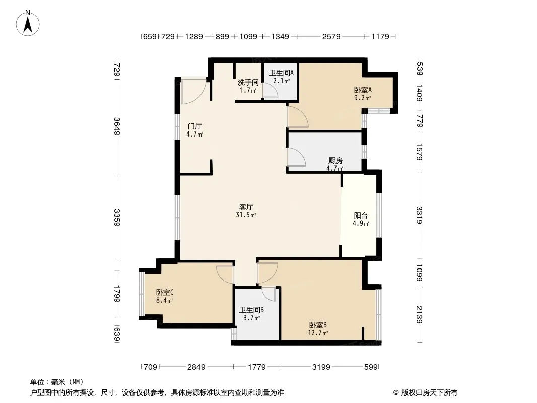 绵世溪地湾户型图