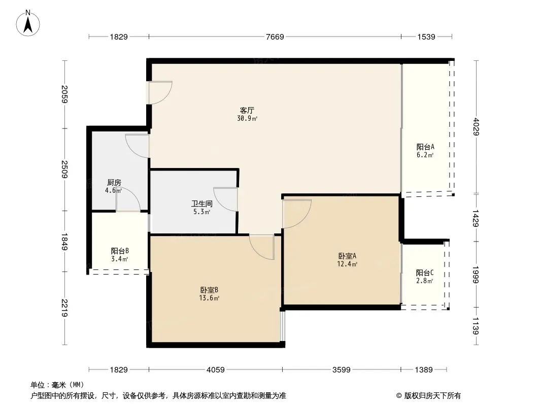 力合上域中央户型图