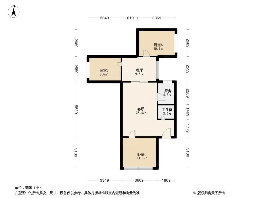肖家河沿街45号院户型图