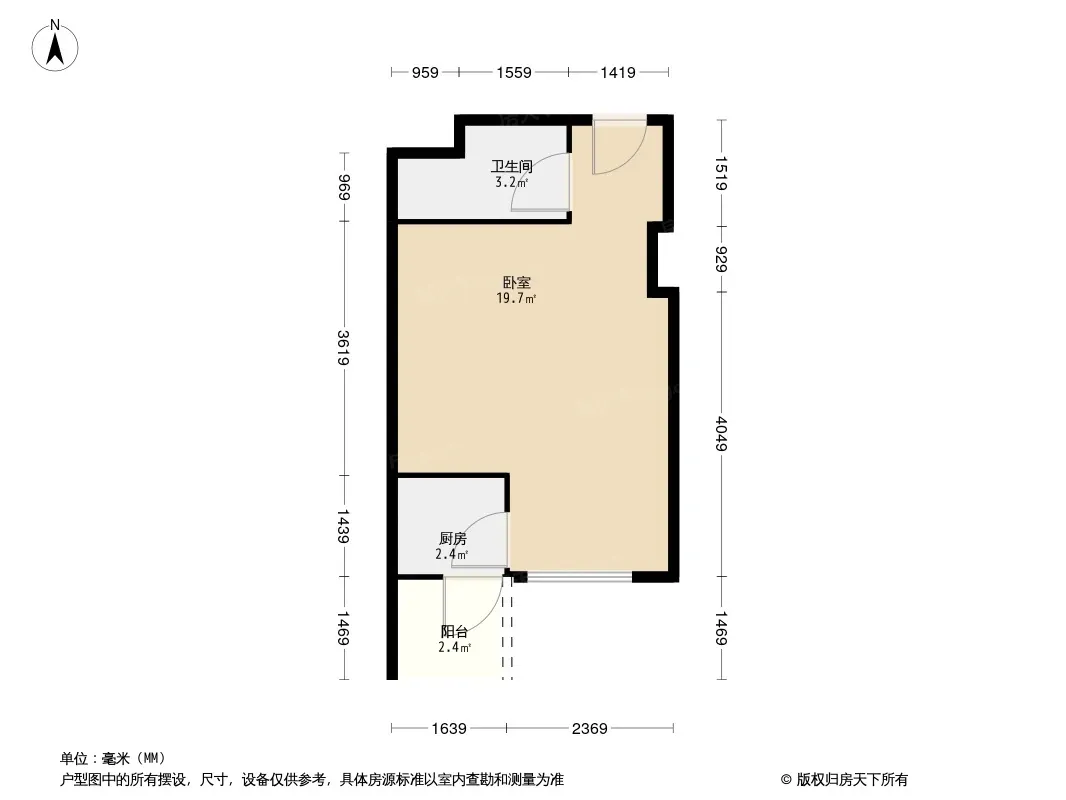 海棠月色户型图