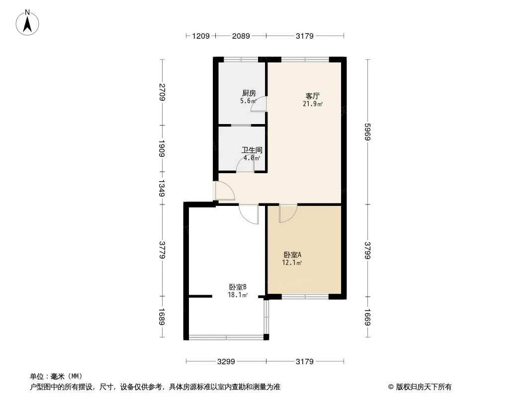 磨底河沿巷7号院户型图