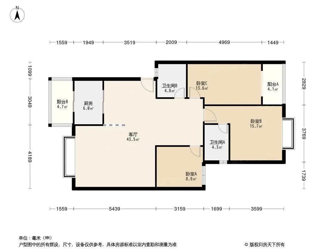燕沙庭院户型图