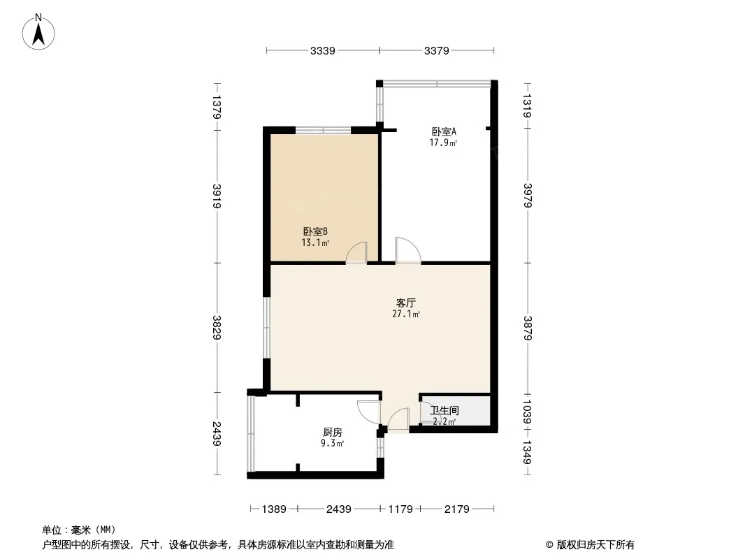 新鸿路342号院户型图