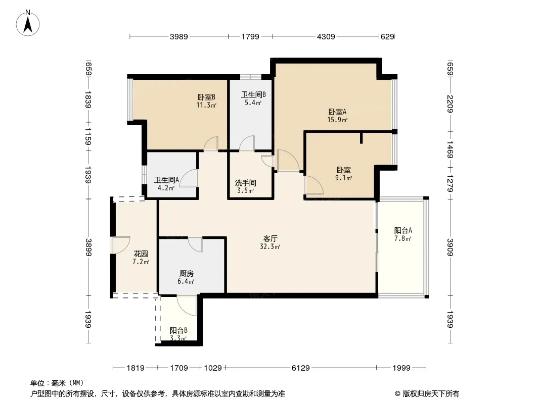 航天城上城户型图