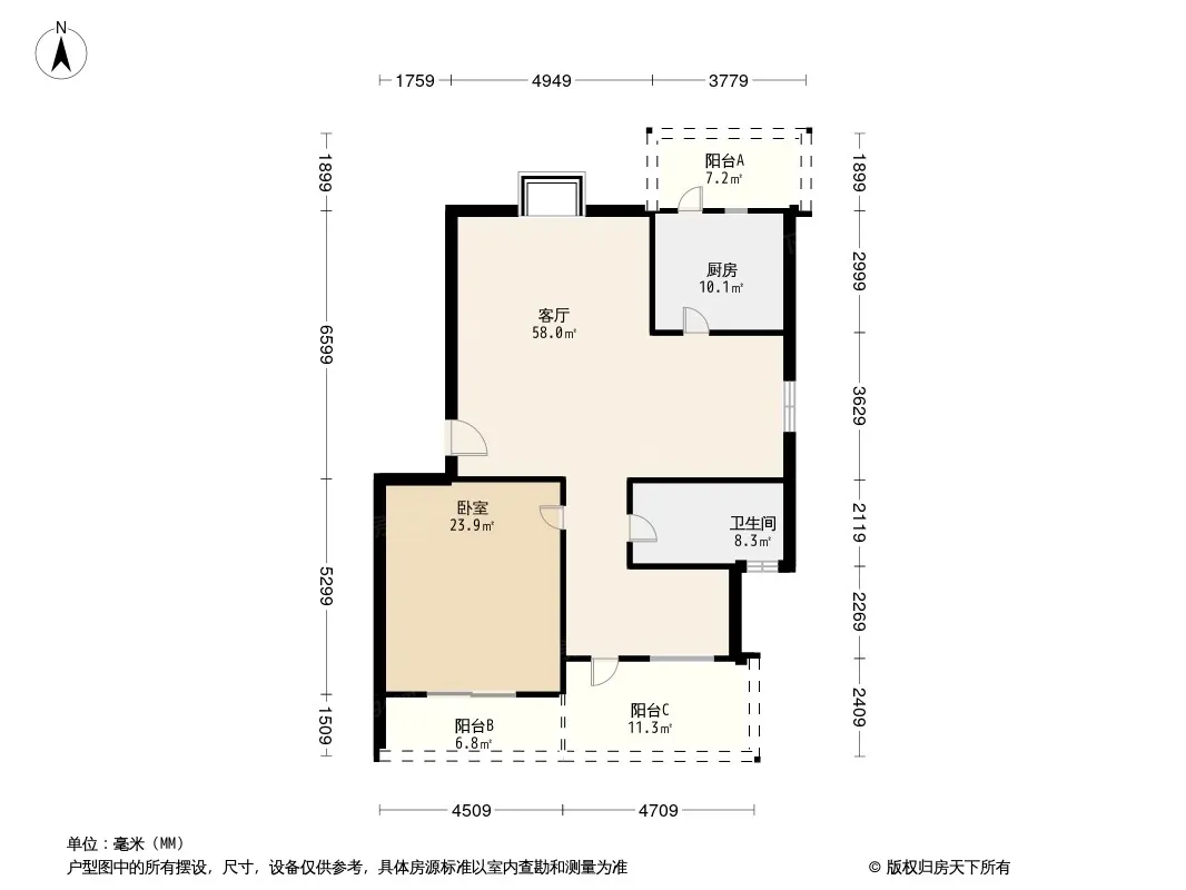 山水天成一期户型图