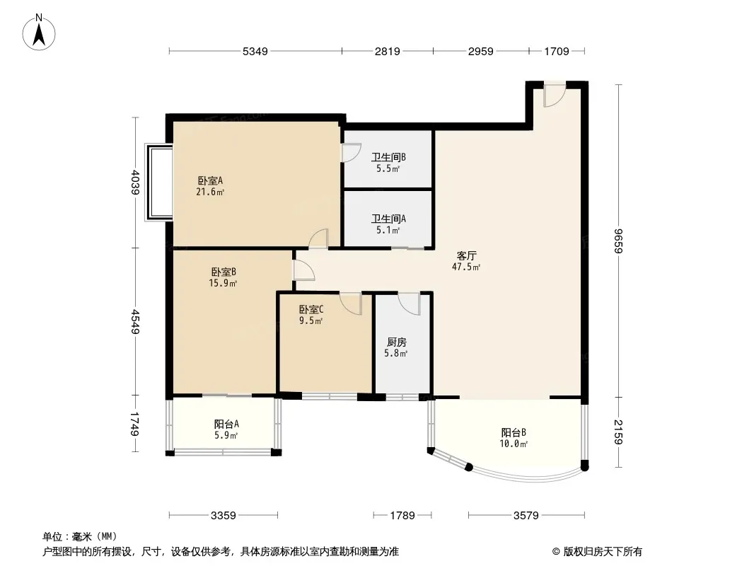 北丽苑户型图