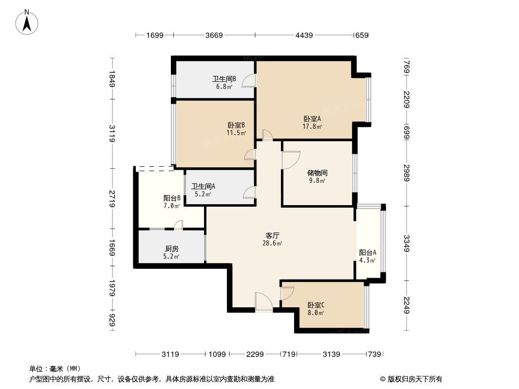 嘉楠美地户型图