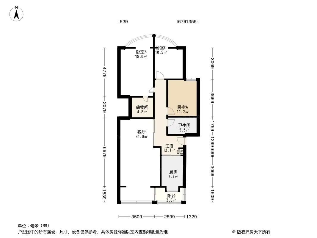 龙门公寓户型图