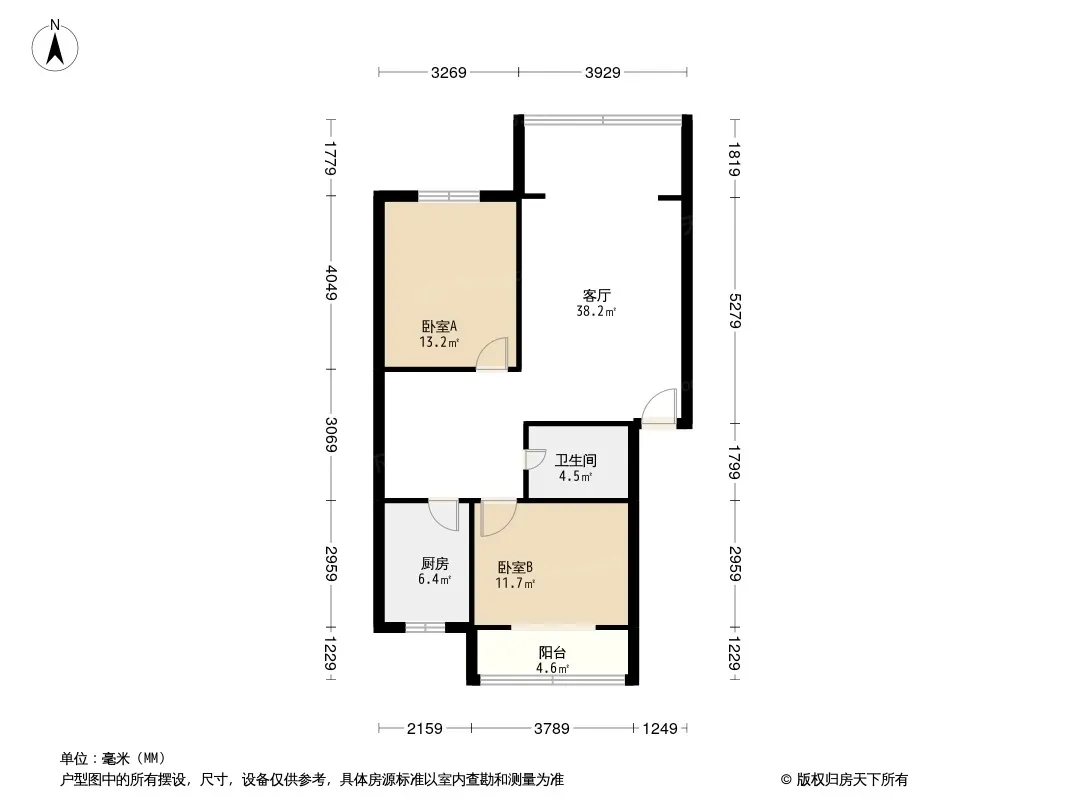 经天路6号院户型图
