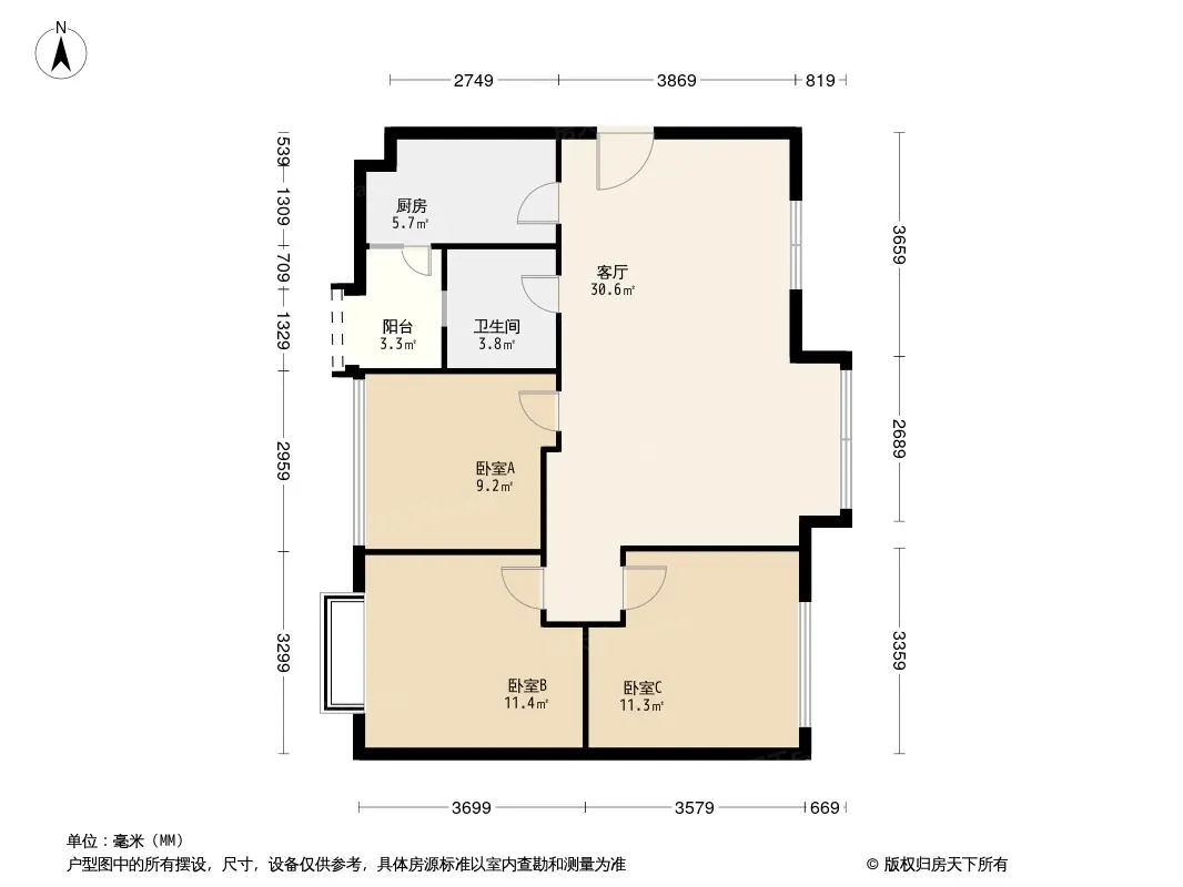 北新上锦户型图