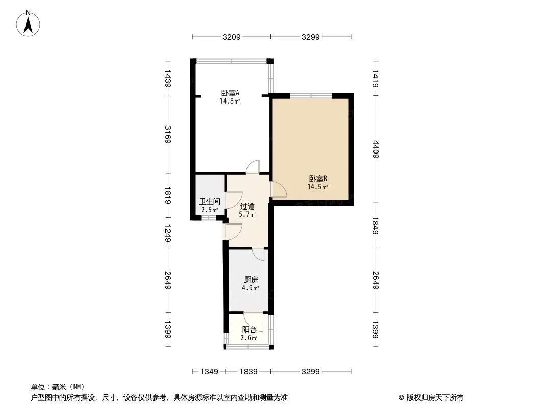 新鸿社区107号院户型图