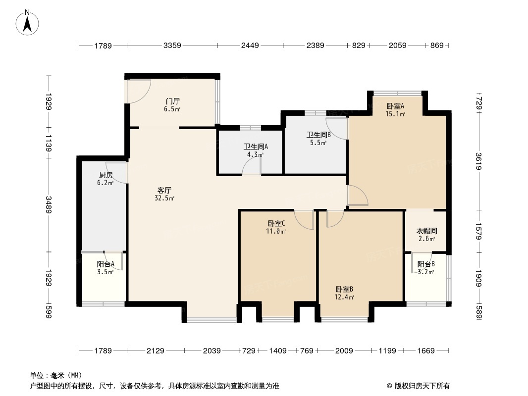 漫岭云天户型图