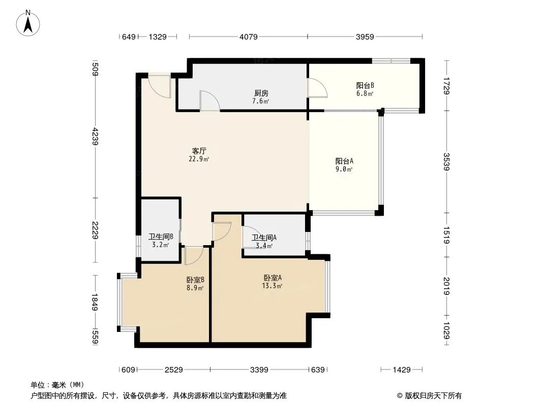汇融云庭户型图
