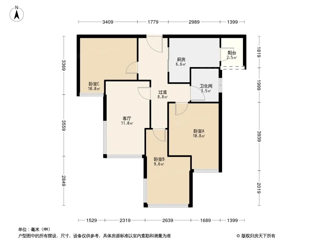 蓝光金悦天娇户型图