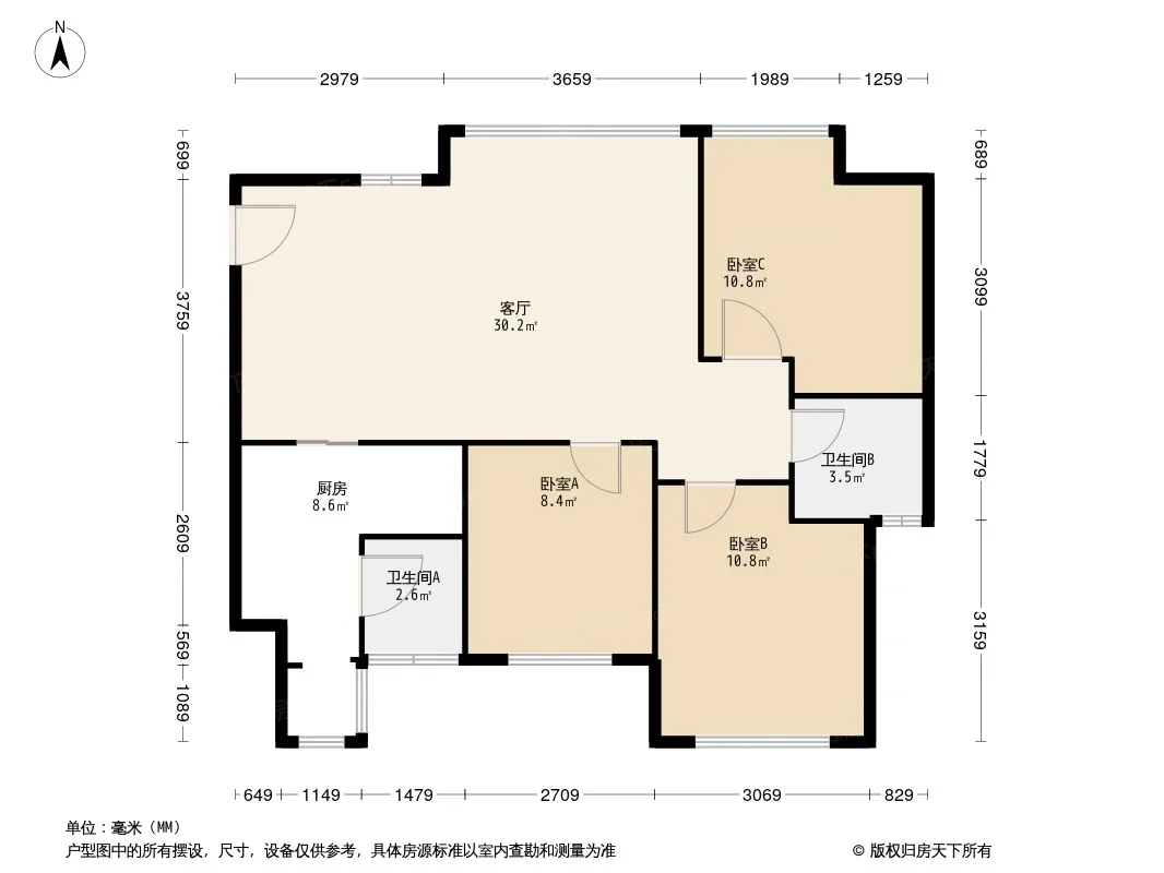 时代悦城户型图