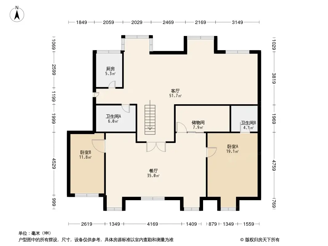 自在香山户型图