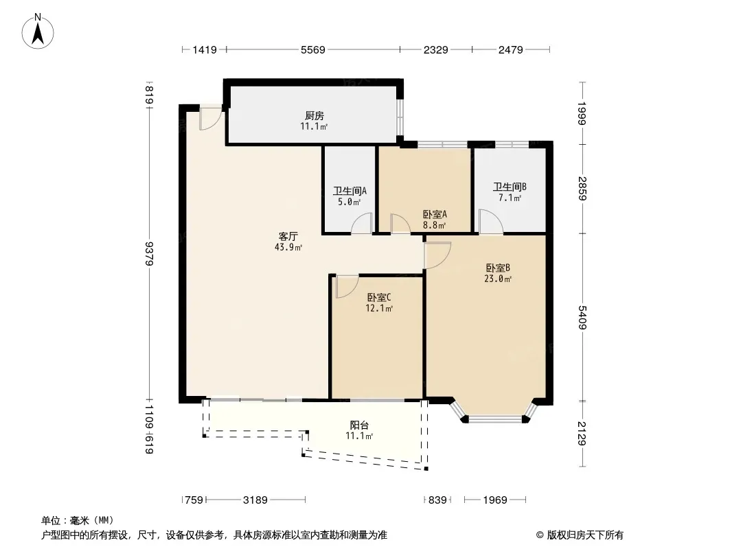 东方花园户型图