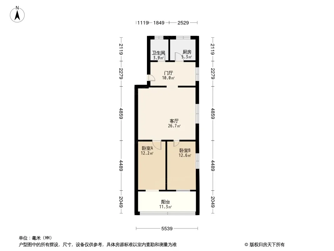 古卧龙桥街12号院户型图