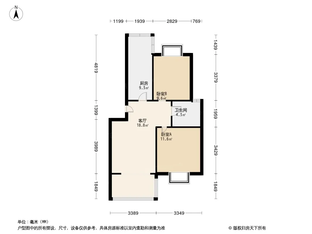 向龙小区户型图