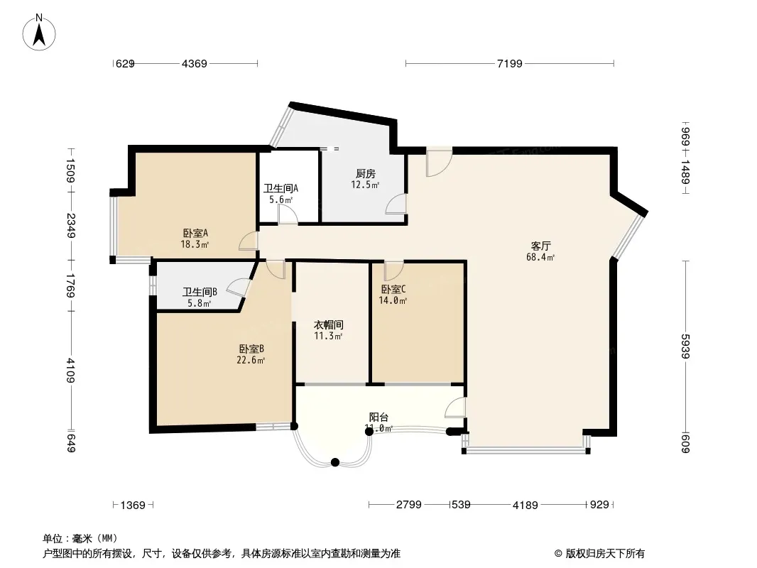 圣安卓花园一期户型图