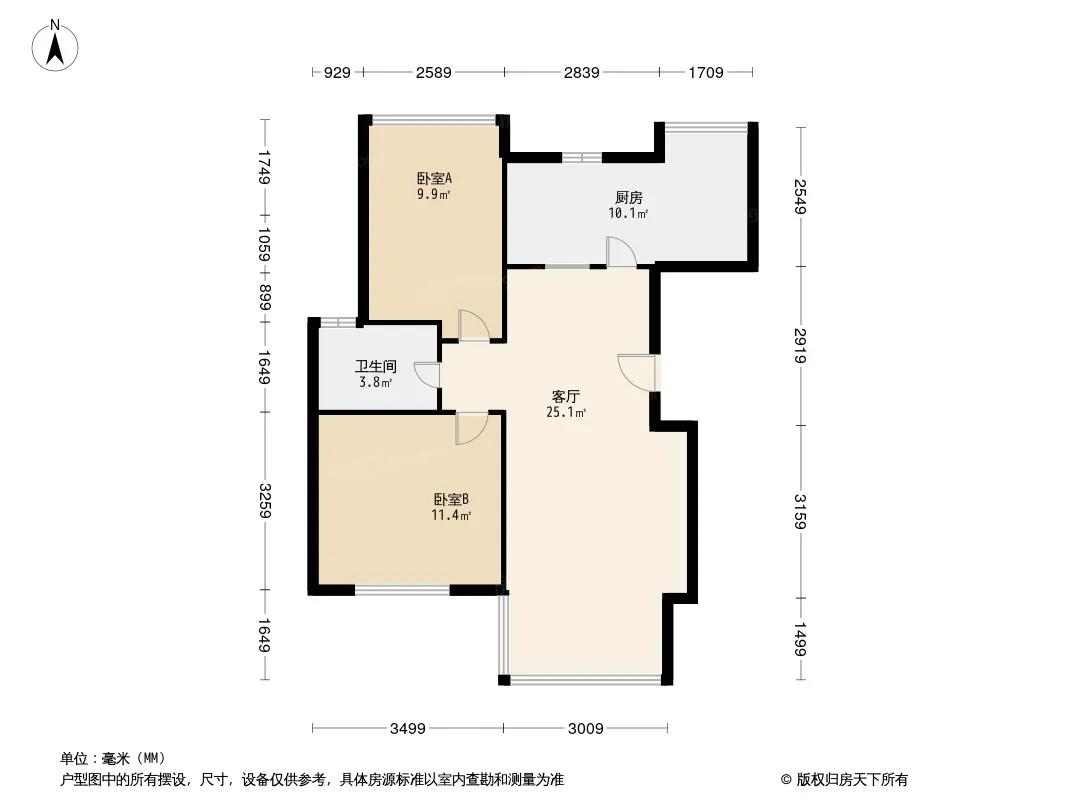 翰林美居户型图