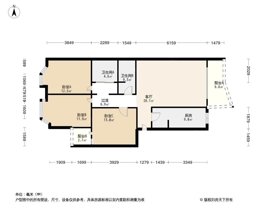 新龙苑东区户型图