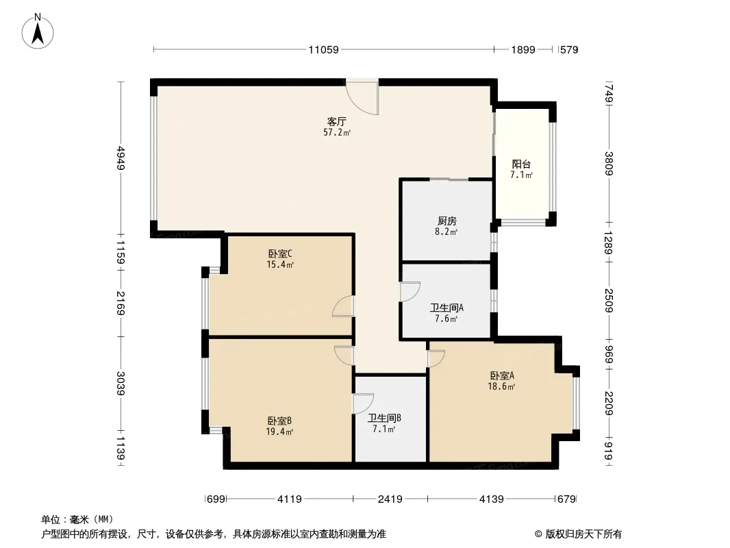紫坪福园户型图