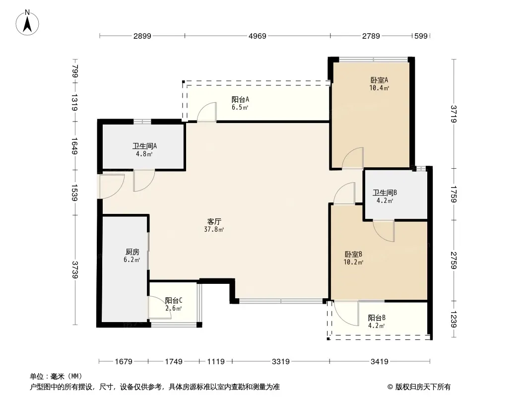 首创娇子1号户型图