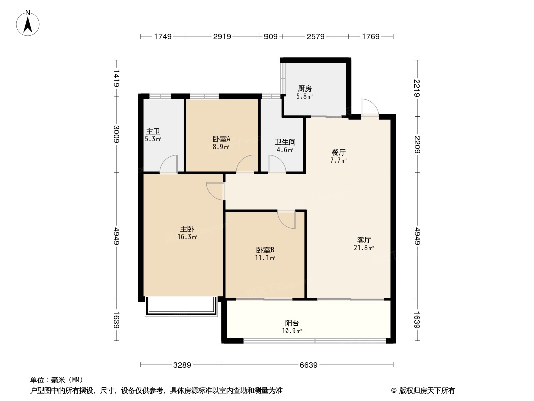 三盛汝悦璟园户型图