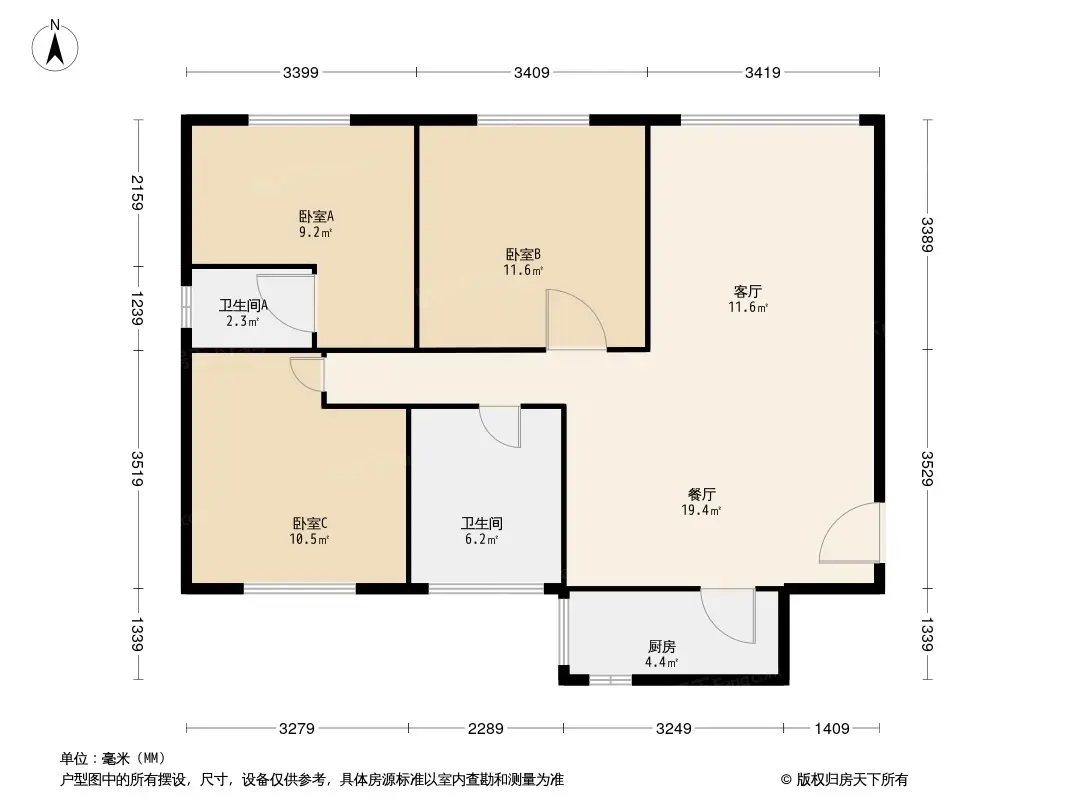 旺府凯旋门户型图